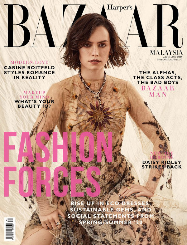 Daisy Ridley - Harper's Bazaar Malaysia (March 2020)